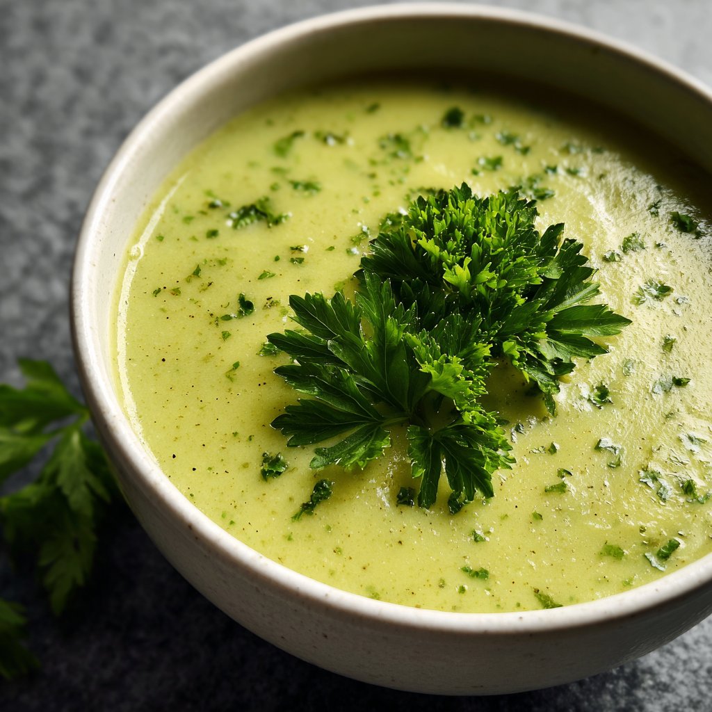 Blumenkohlsuppe mit Petersilie