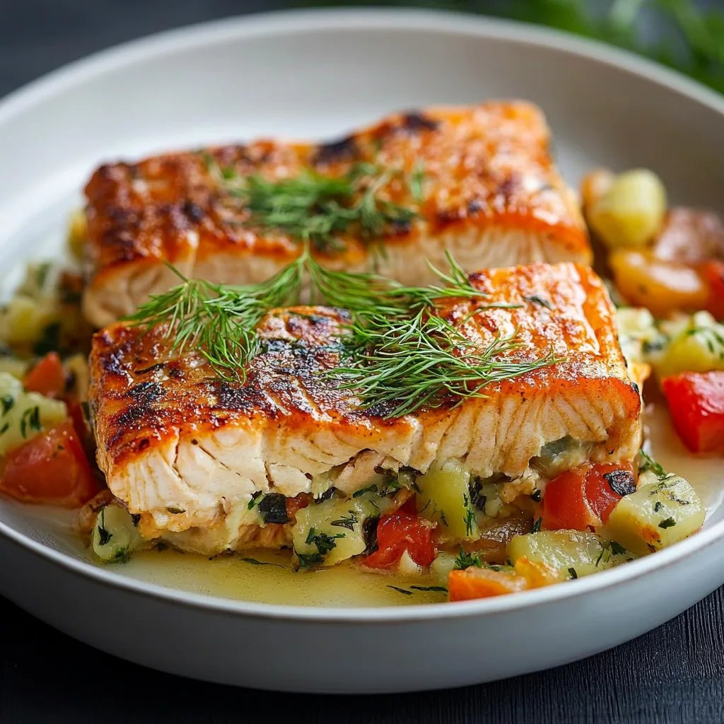 Lachs-Kartoffel Auflauf