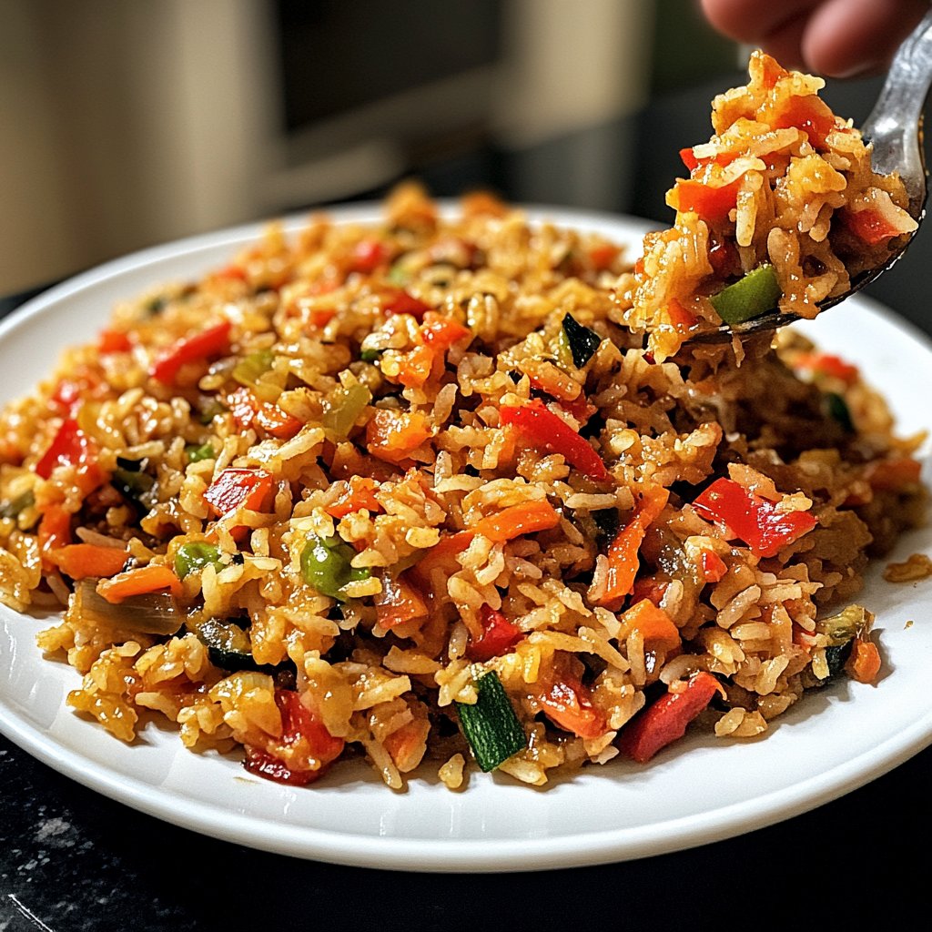 Gebratener Reis mit Sojasauce