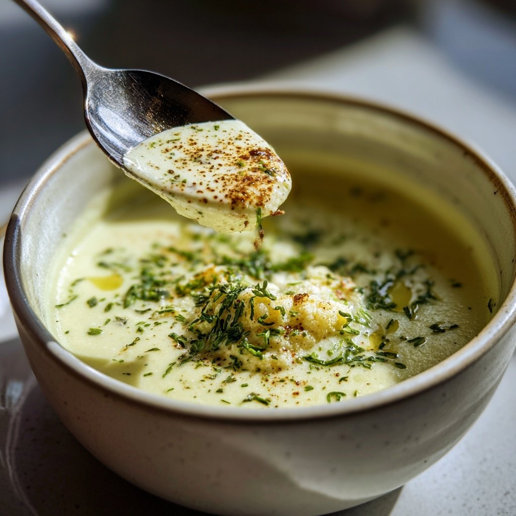 Blumenkohl Suppe Mit Muskat Und Sahne