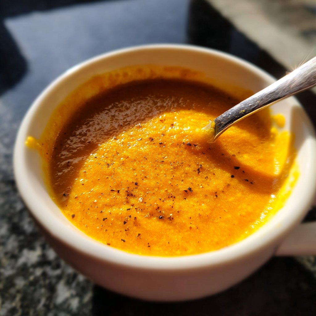 Kürbissuppe orientalisch gewürzt