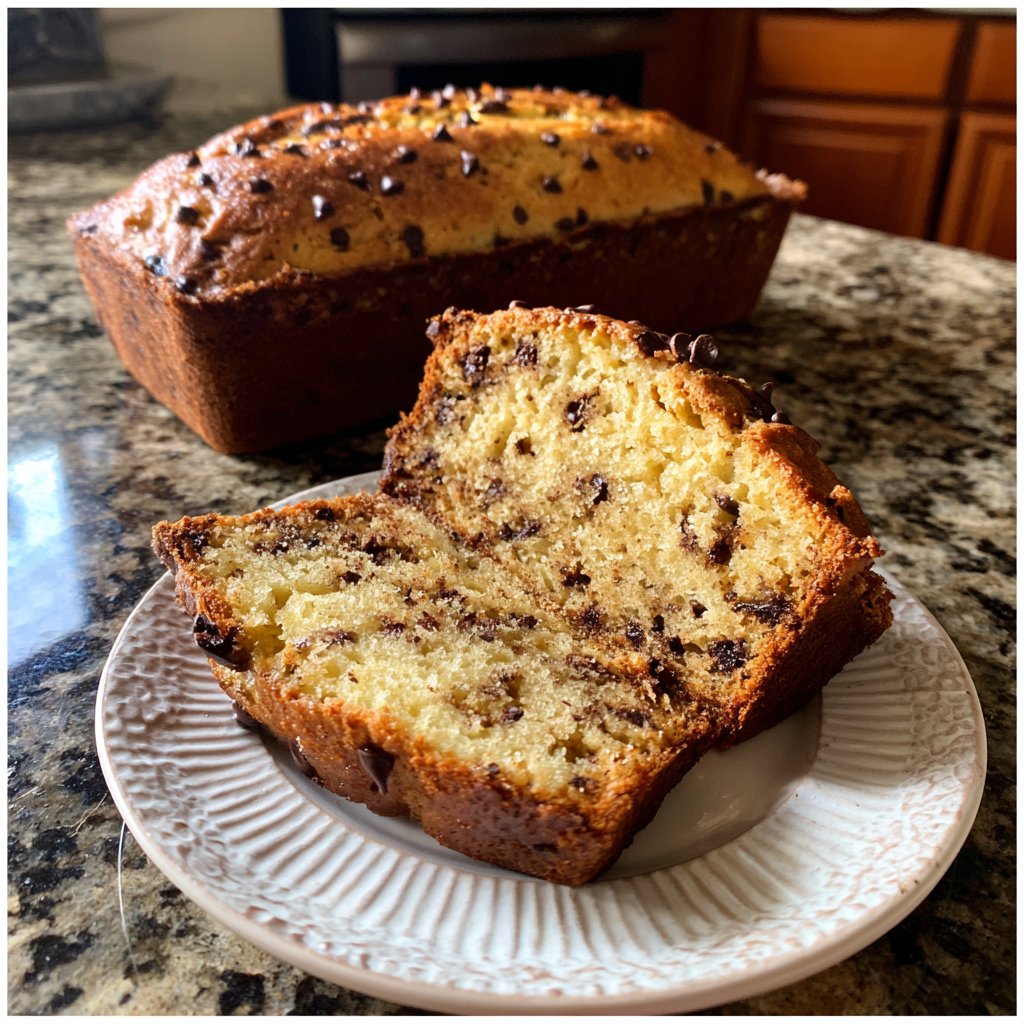Bananenbrot mit Schoko-Drops