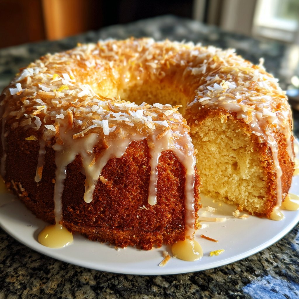 Zitronenkuchen mit Kokosmehl
