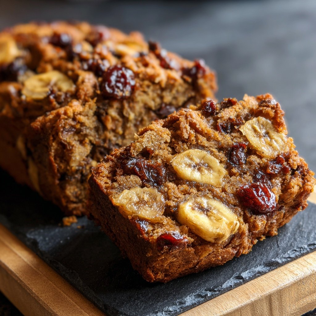Bananenbrot mit Datteln