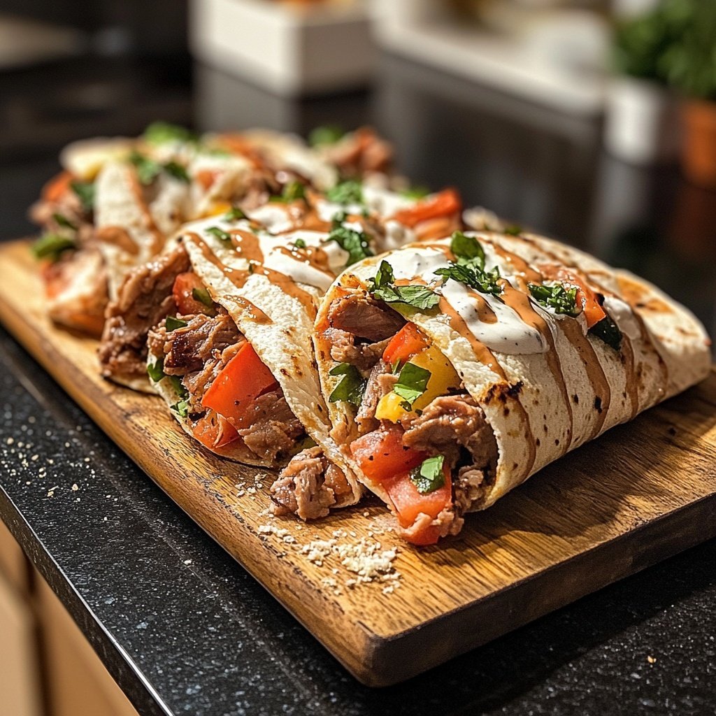 Döner mit Knoblauchjoghurt