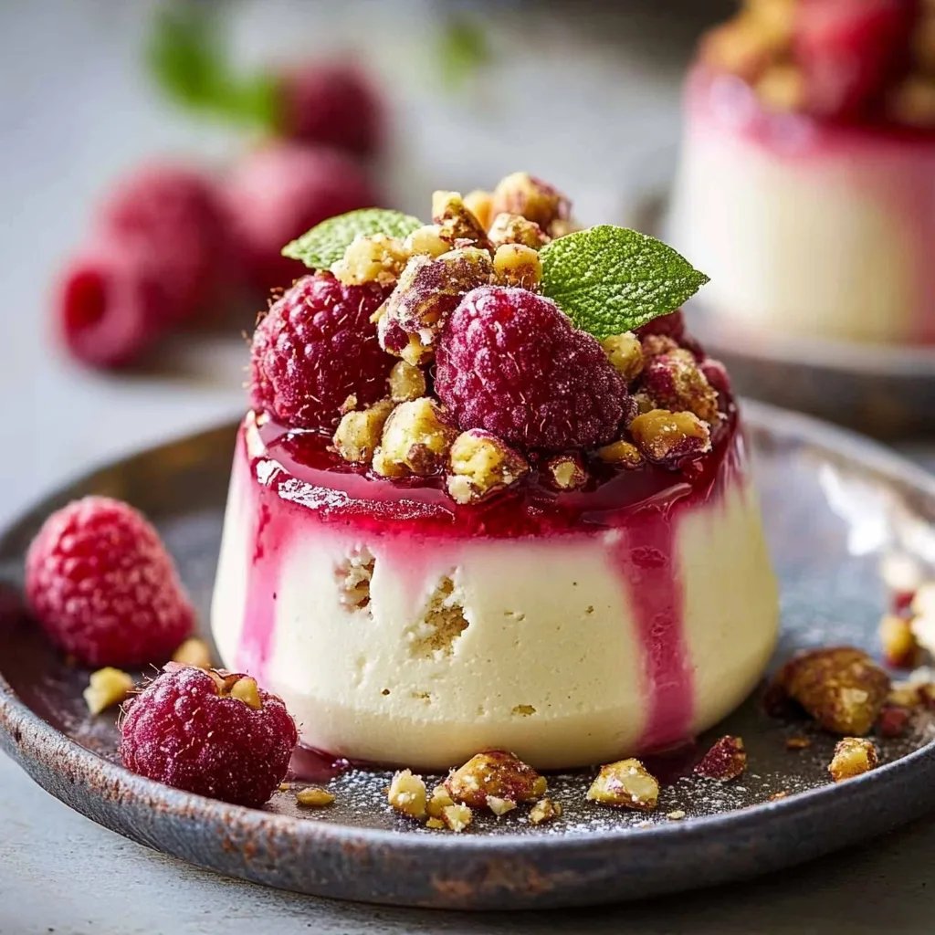 Himbeer-Pistazien-Mousse-Törtchen