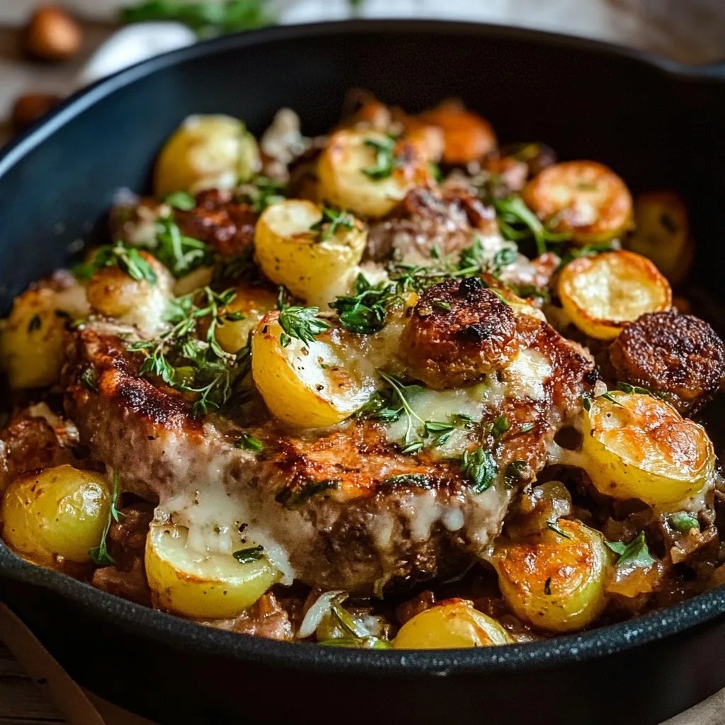 Rosenkohl Auflauf mit Kartoffel und Hackfleisch