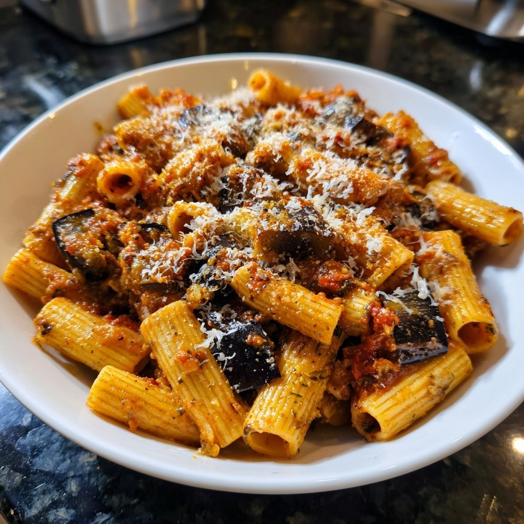 Internationale Küche Italienische Pasta alla Norma