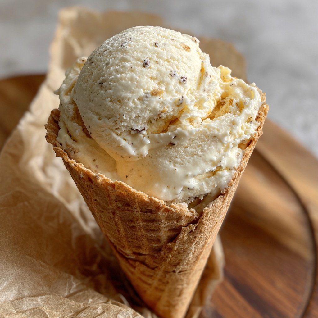 Vanilleeis ohne Zucker