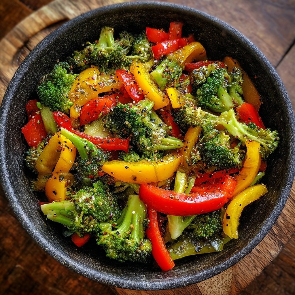 Kalorienarme Gemüsepfanne Mit Brokkoli