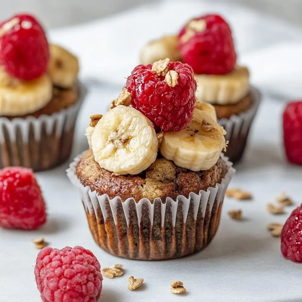 Zuckerfreie Erdbeer-Bananen-Muffins