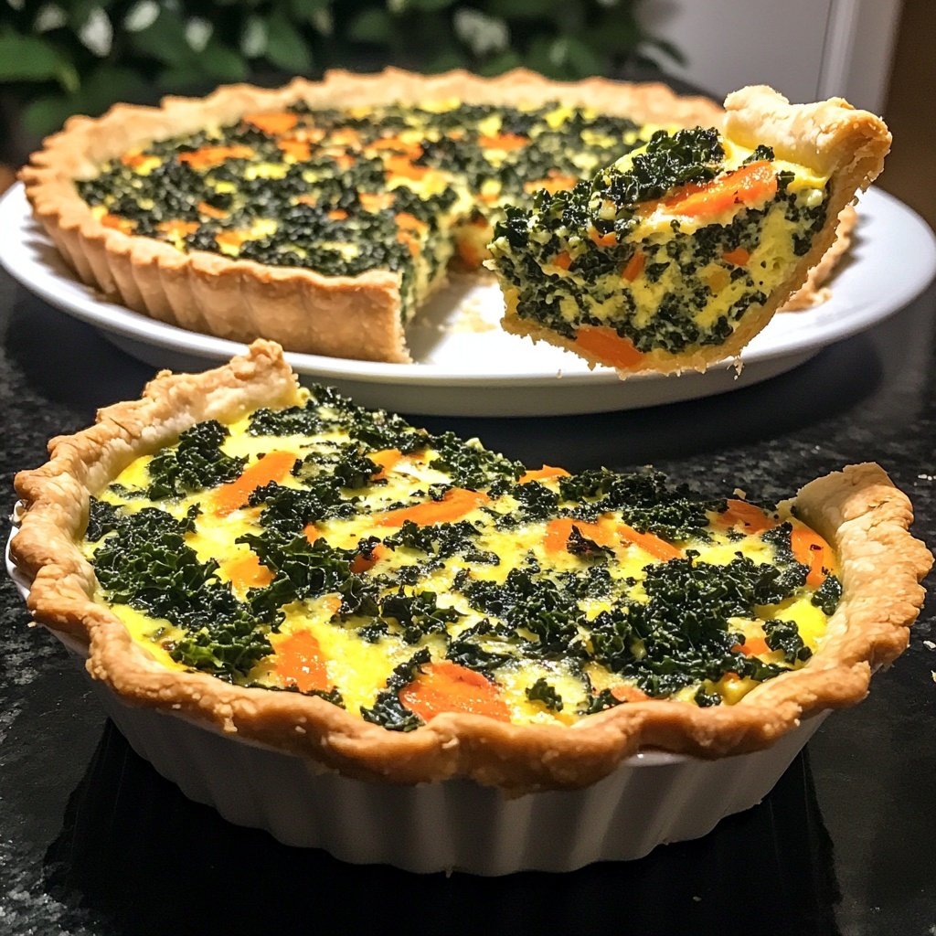 Quiche mit Grünkohl und Möhren
