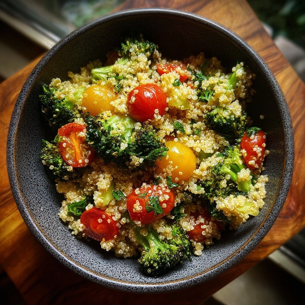 Kalorienarme Quinoa Bowl Mit Brokkoli