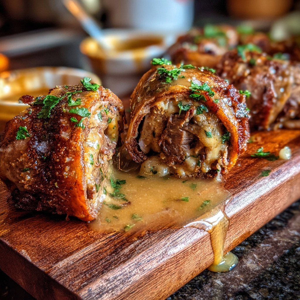 Hausmannskost Rinderrouladen mit Rahmsoße