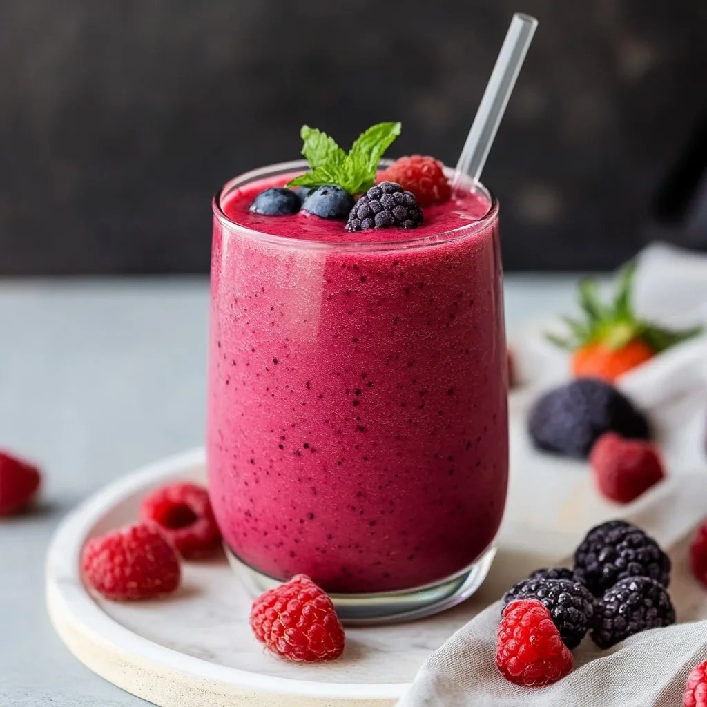 Gefrorener gemischter Beerensmoothie