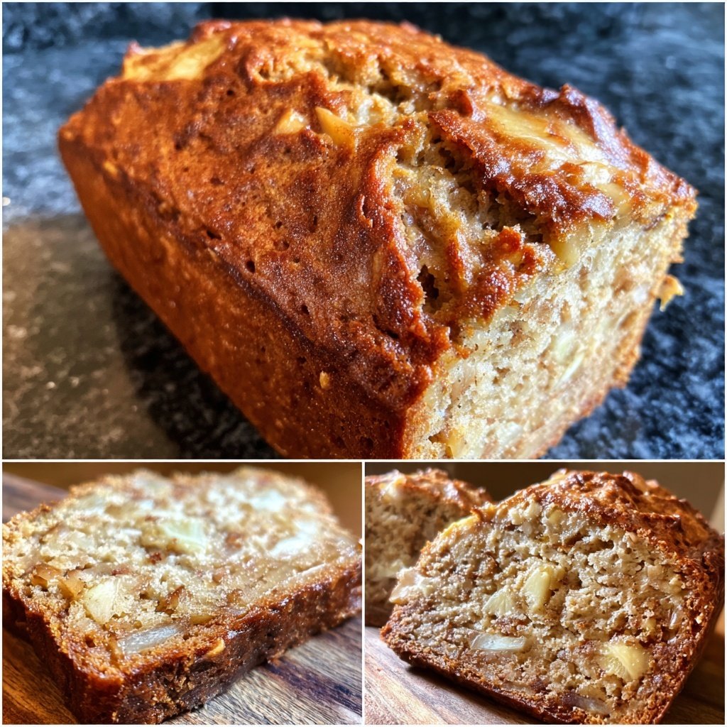 Bananenbrot mit Apfel und Zimt