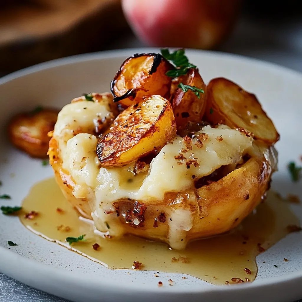 Bratapfel mit Vanillesauce