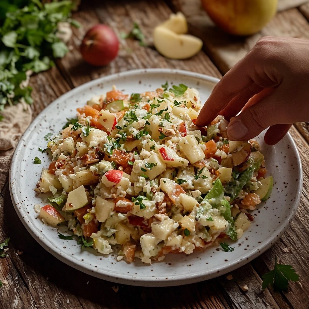 Chinakohl-Salat mit Möhre und Apfel