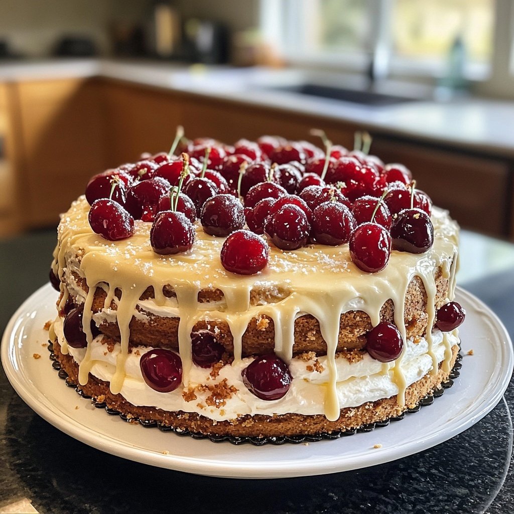 Lübecker Kirsch-Marzipan-Torte