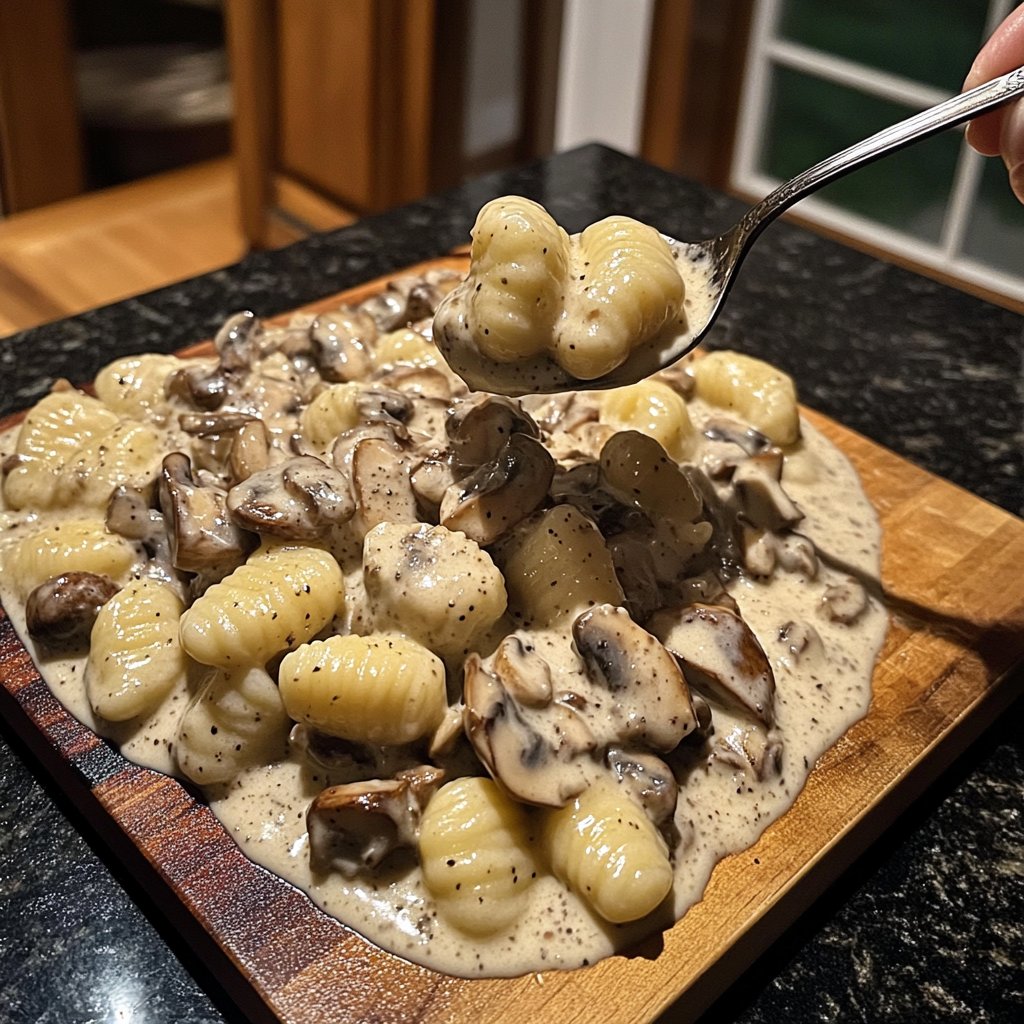 Gnocchi mit Pilzrahm