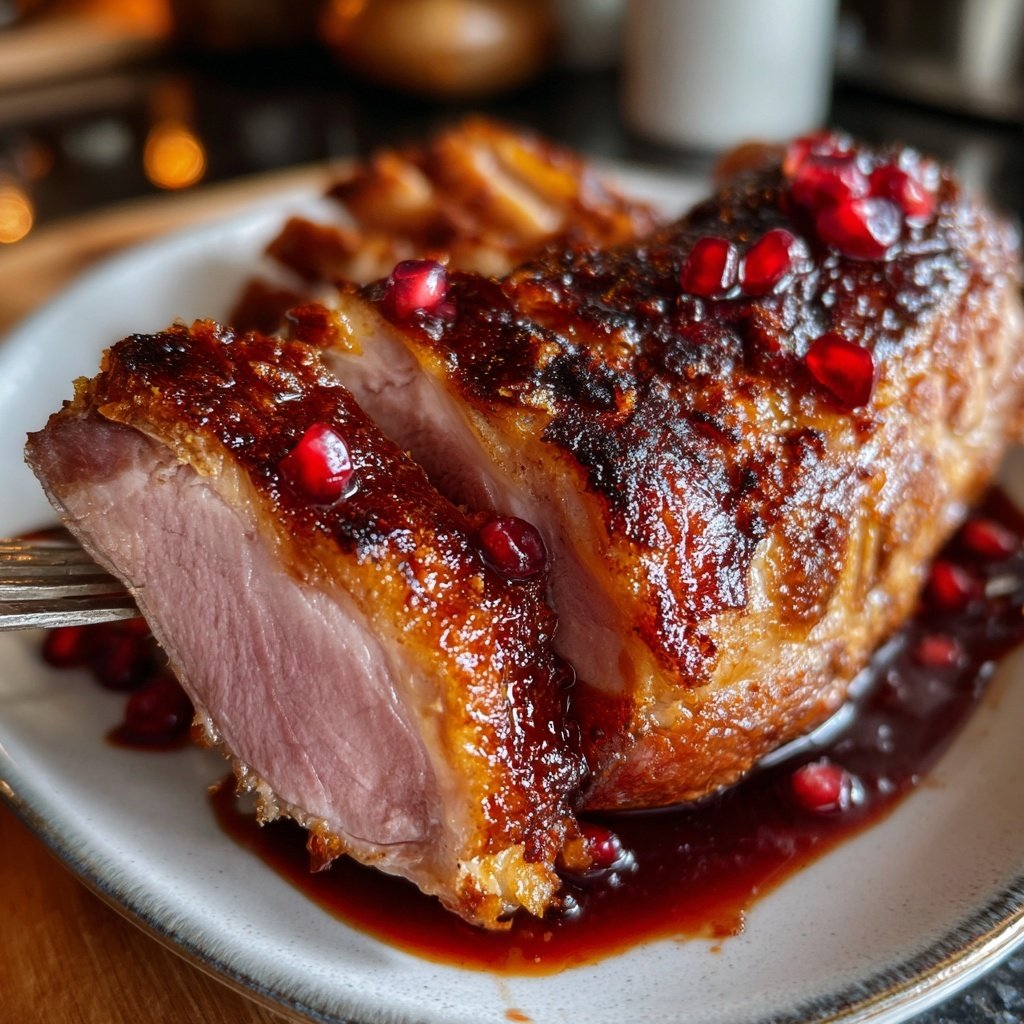 Entenbrust mit Granatapfeljus