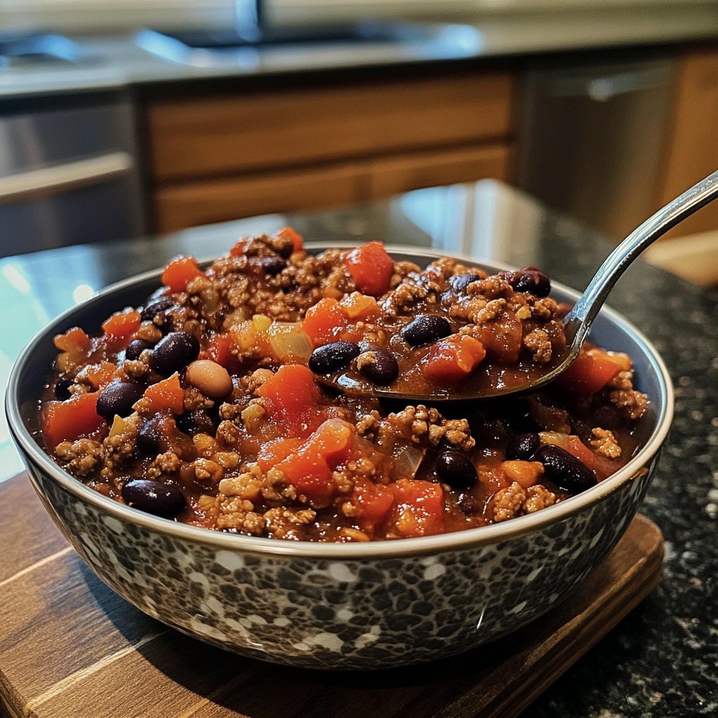 Chili sin Carne mit Kakao