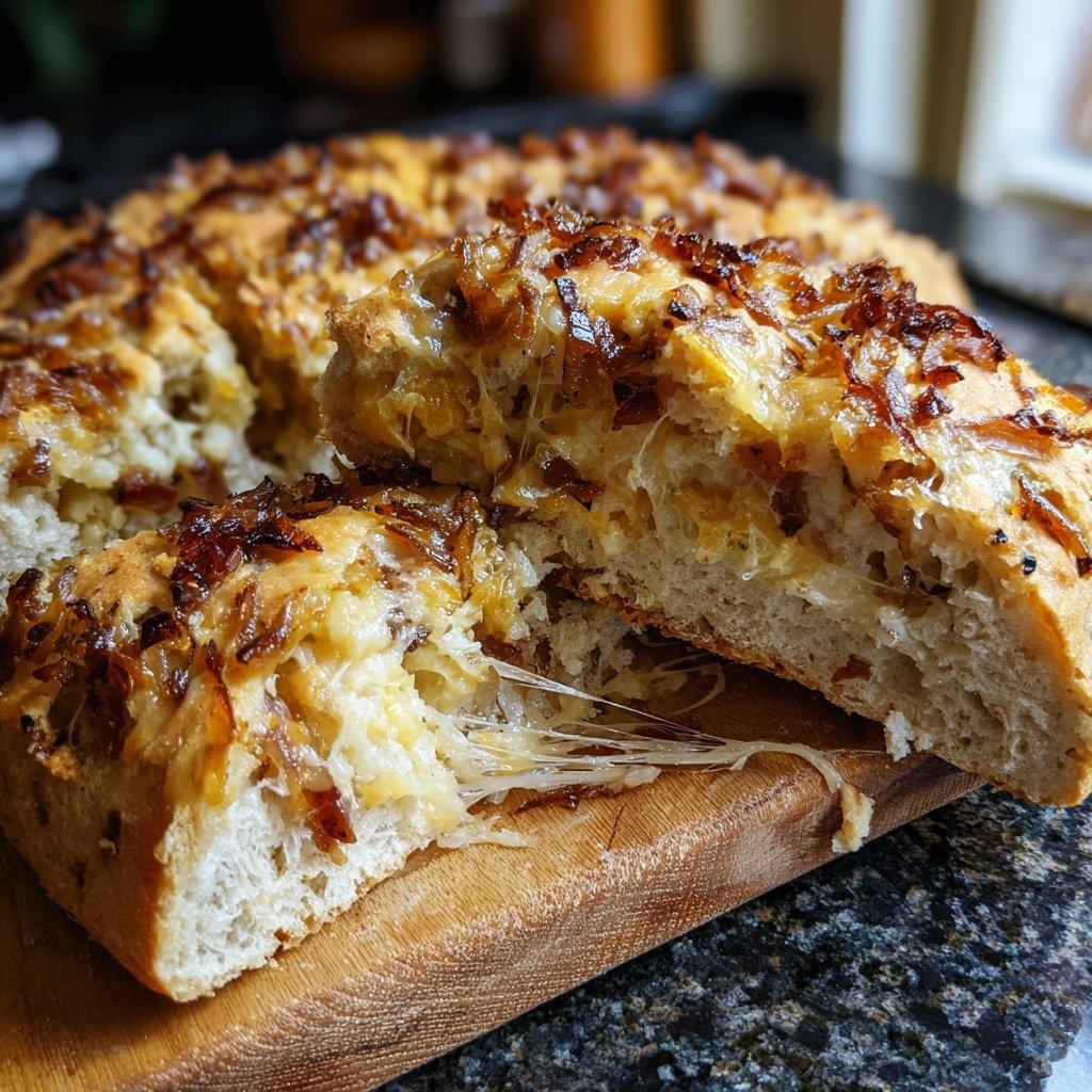 Zwiebel Zupfbrot Aus Der Kastenform
