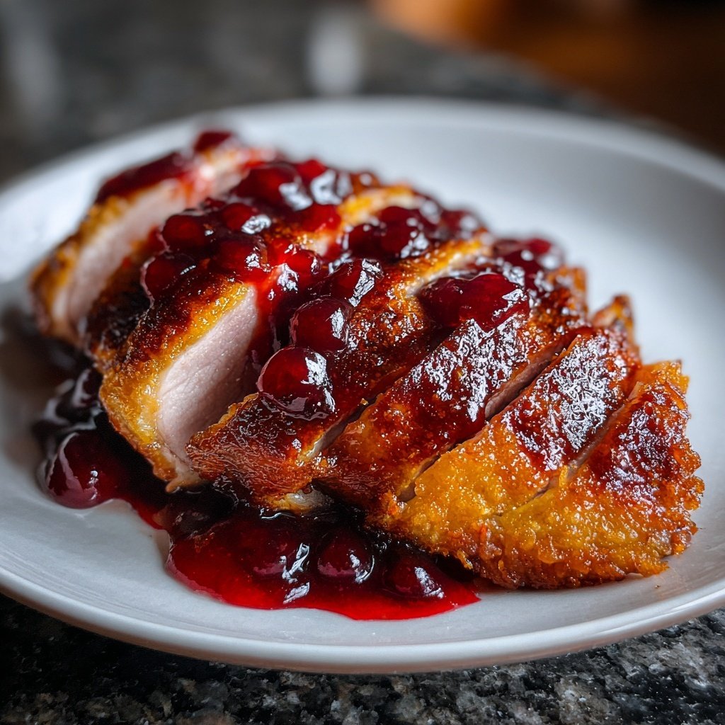 Entenbrust mit Kirschsauce